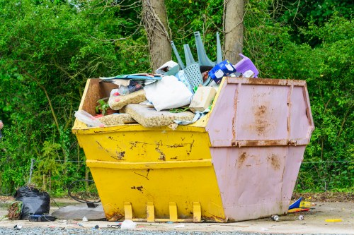 Construction waste being cleared in Kenton