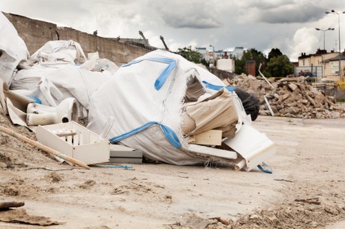 Clean construction site after waste clearance