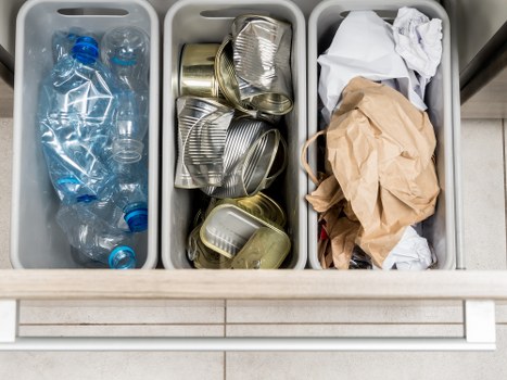 Eco-friendly office clearance process with recycling materials